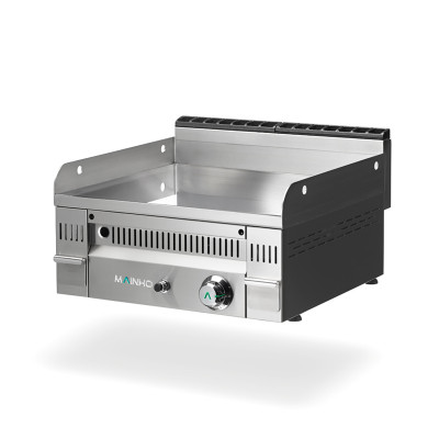 Plancha Fry-Top a gas Mainho PC-60 N placa lisa 60 cm en cromo duro