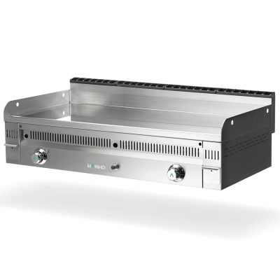 Plancha Fry-Top a gas Mainho PC-120 N placa lisa 120 cm en cromo duro