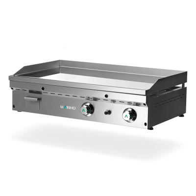 Plancha Fry-Top gas Mainho FC-90 placa lisa de 90 cm full crom