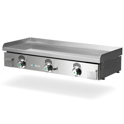 Plancha a gas Mainho NC-100 Placa lisa 100 cms Novo Crom Plancha a gas Mainho NC-100 Placa lisa 100 cms Novo Crom