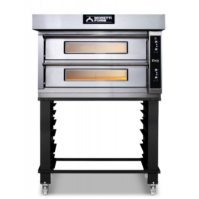 Conjunto Moretti Forni ID-D 105.65 Digital | 2 Cámaras 6+6 pizza Ø30cm Conjunto Moretti Forni ID-D 105.65 Digital | 2 Cámaras 6+6 pizza Ø30cm