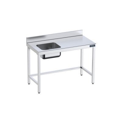 (1200x600mm) Mesa de trabajo mural con cubeta | Distform FCIR6012