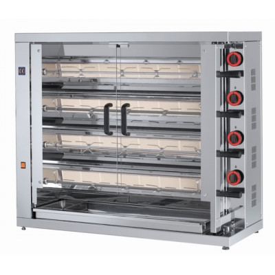 Asador de pollos Meral Meras 4 | gas ó electrico | 4 espadas Asador de pollos Meral Meras 4 | gas ó electrico | 4 espadas