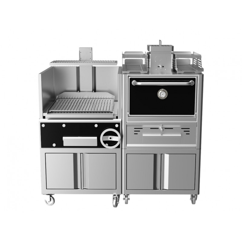 Conjunto parrilla + horno | Carbón | 100% artesanal
