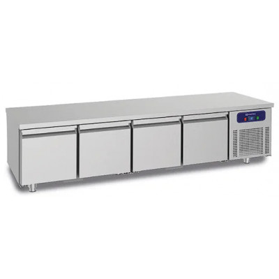 Mesa baja refrigerada de 4 puertas Virtus HCE2006/F | 2200 mm