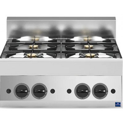 Cocina a gas 4 fuegos sobremesa | Virtus MS657PCG