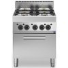 Cocina a gas 4 fuegos + Horno a gas | Virtus MS657CFG