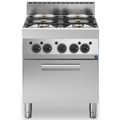 Cocina a gas 4 fuegos + Horno a gas | Virtus MS657CFG