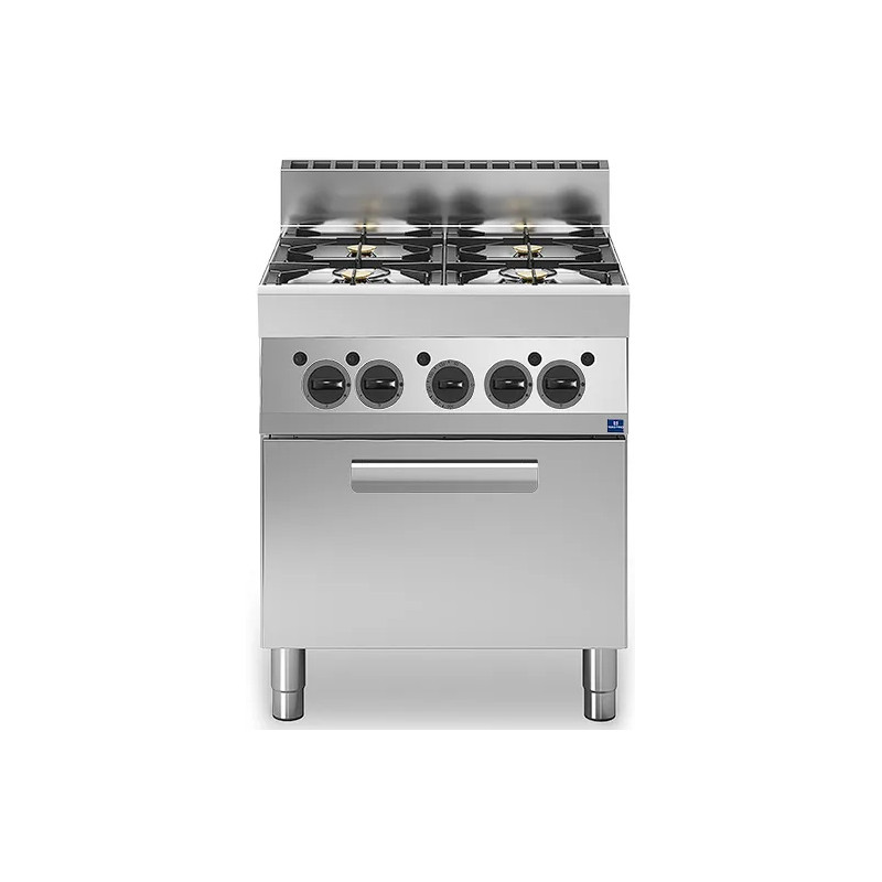 Cocina a gas 4 fuegos + Horno a gas | Virtus MS657CFG