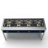 Fogón a gas 4x8 kw con soporte | Virtus AOZ0024