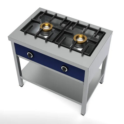 Fogón a gas 2x8 kw con soporte | Virtus AOZ0022 Fogón a gas 2x8 kw con soporte | Virtus AOZ0022