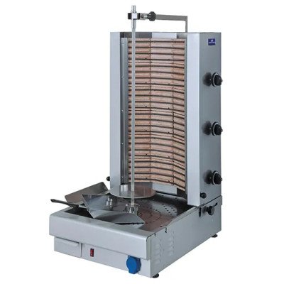 Asador de kebab eléctrico Virtus 9831N- 3 zonas de calentamiento- 9 kw