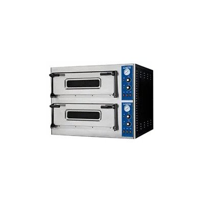 Horno pizza eléctrico para 9+9 pizzas ø 35 cm, control mecánico