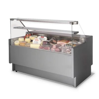Vitrina expositora refrigerada-1520 mm-cristal recto | Virtus BGB0441