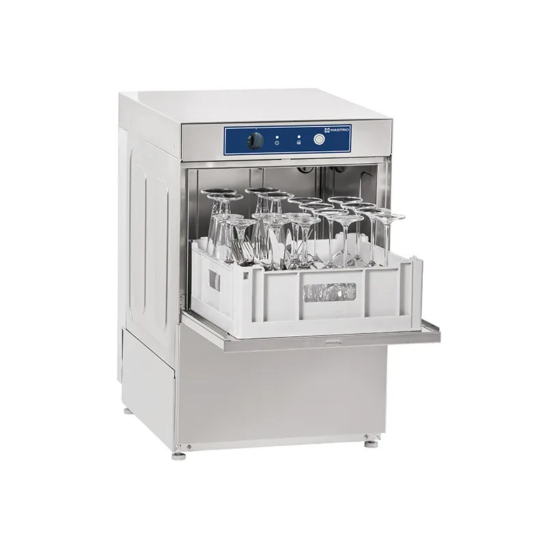 Lavavasos mecánico con dosificador detergente, cesta 40x40 cm, max h27 cm