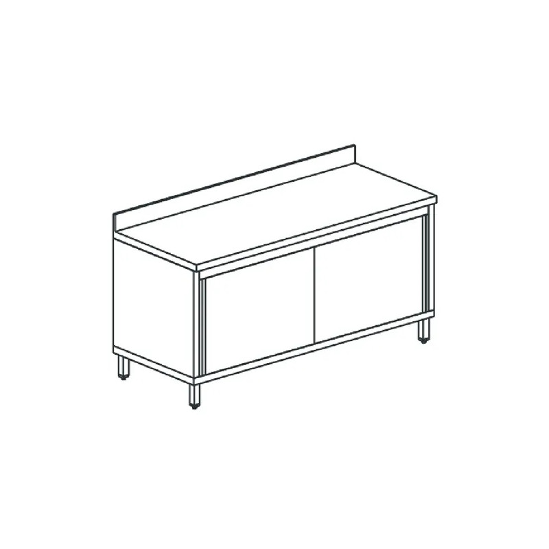 (1000x600mm) Mesa de trabajo mural con puertas | Virtus HCA0052