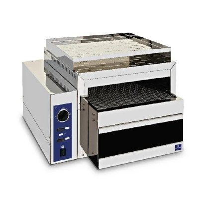 Tostador de cinta transportadora con velocidad variable, cámara 375x75 mm