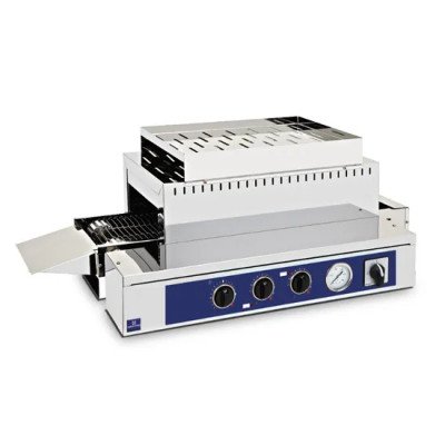 Tostador de cinta transportadora con velocidad variable, cámara 375x75 mm