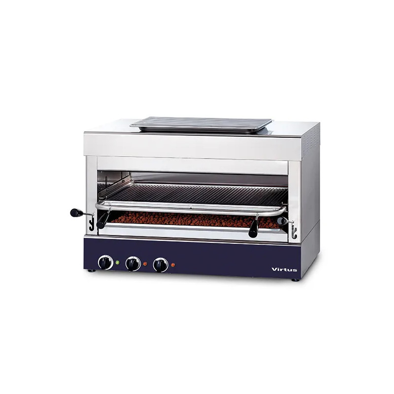 Parrilla broiler eléctrico 800°C con rejilla de 770x470 mm