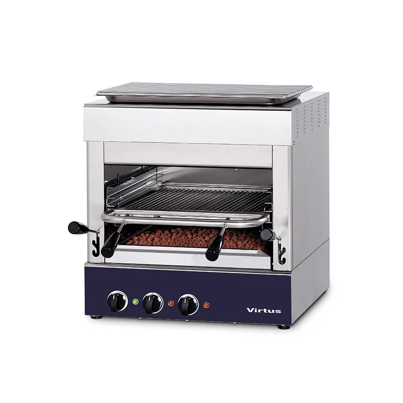 Parrilla broiler eléctrico 800°C con rejilla de 400x470 mm