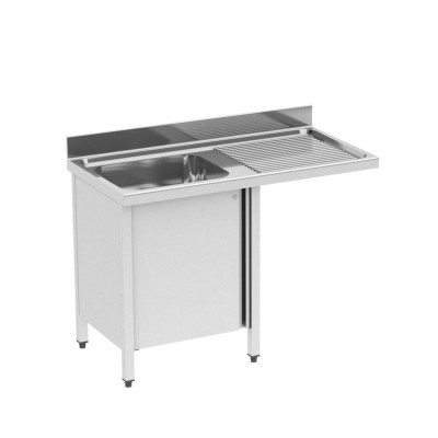 Fregadero con bastidor y espacio para lavavajillas Fagor SK-612 WL- 1200x600x850 mm Fregadero con bastidor y espacio para lavavajillas Fagor SK-612 WL- 1200x600x850 mm