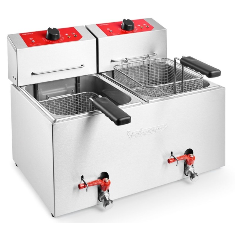 Freidora eléctrica 7+7 lts Turbo | Valentine TF77