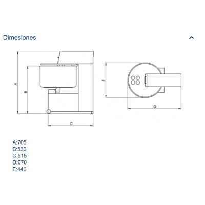 🍖 Amasadora de Carne 23kg INOX con Cuba Extraíble - ¡30% DTO!