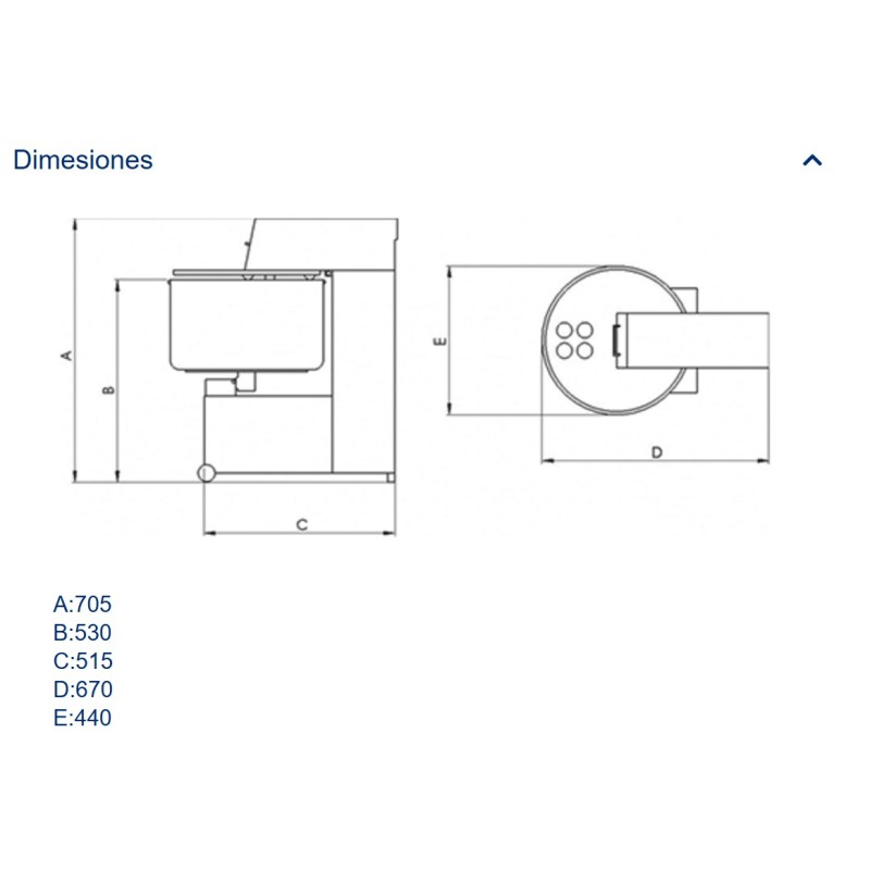 Amasadora de Carne Picada Profesional 23kg INOX | Maquinaria para Carnicería