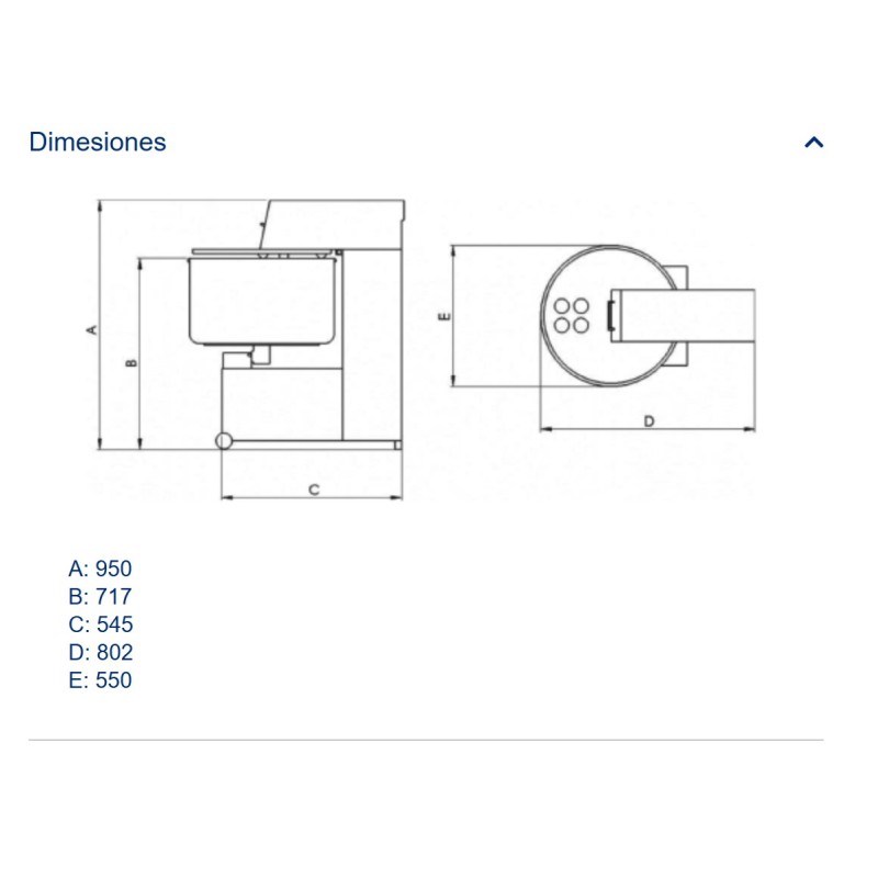 Amasadora de Carne Picada Profesional 35kg INOX | Alto Rendimiento