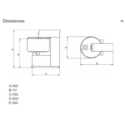 Amasadora carne picada AK AMM-55 doble motor Amasadora carne picada AK AMM-55 doble motor