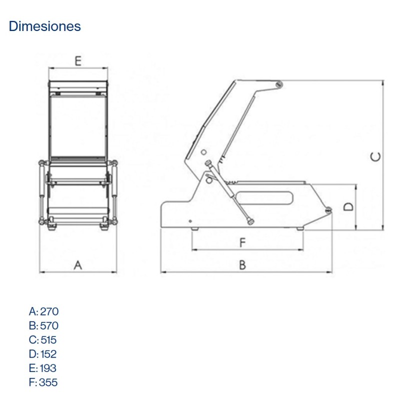 Termoselladora Manual Profesional - Sellado 210x155mm
