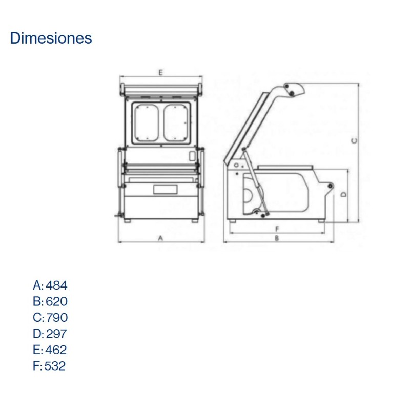 Termoselladora Manual Profesional - Sellado 320x260mm