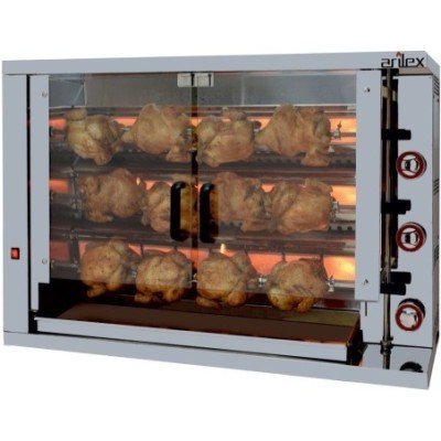 Asador vertical a gas ARILEX de 3 espadas 3ASG INCLUIDAS Asador vertical a gas ARILEX de 3 espadas 3ASG INCLUIDAS