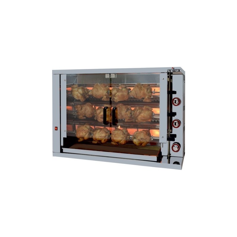 Asador vertical a gas ARILEX de 3 espadas 3ASG INCLUIDAS