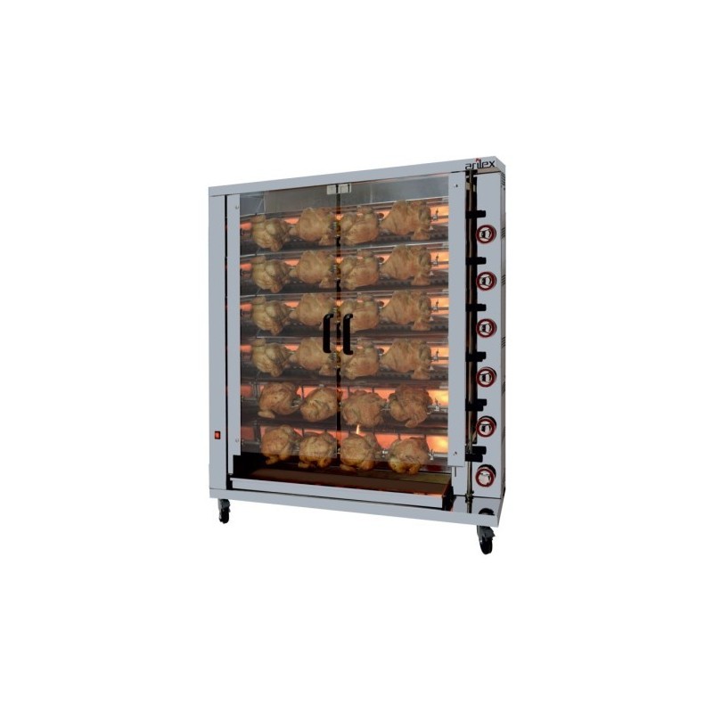 Asador vertical a gas ARILEX de 6 espadas 6ASG INCLUIDAS