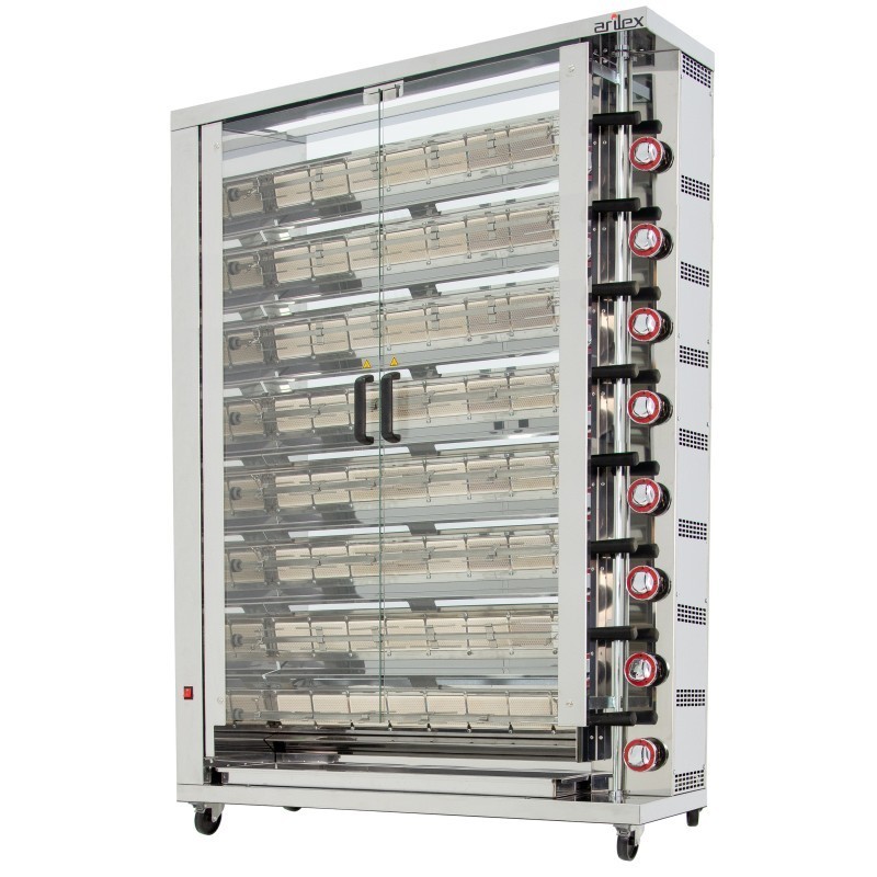 Asador vertical a gas ARILEX de 8 espadas 8ASG INCLUIDAS
