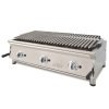 Barbacoa a gas 100 cm piedra volcánica ARILEX con parrilla inoxidable regulable en 3 alturas 100BAR