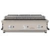 Barbacoa a gas 100 cm piedra volcánica ARILEX con parrilla inoxidable regulable en 3 alturas 100BAR