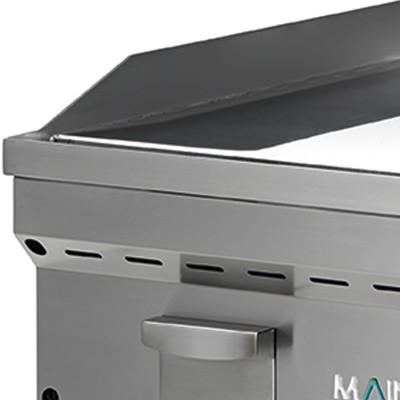 Plancha Fry-Top gas Mainho FC-60 placa lisa de 60 cm full crom
