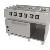 Cocina gas 6 fuegos SARA CGS-761 | Fondo 75 cm | Con horno