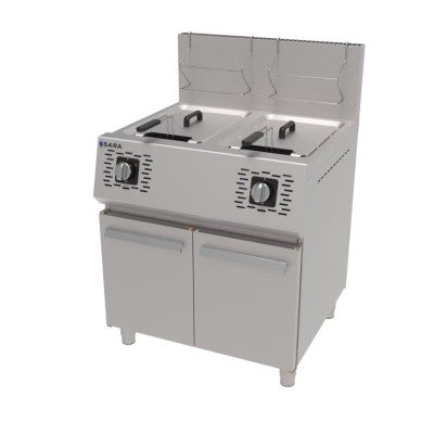 Freidora a gas 16+16 lts Serie 750 | SARA FGS-72/16