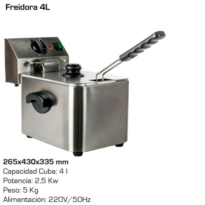 Freidora eléctrica 4 lts Distriplus | 2,5 kw Freidora eléctrica 4 lts Distriplus | 2,5 kw