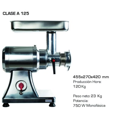 Picadora de carne Distriplus A-125 | 125 Kg/hora Picadora de carne Distriplus A-125 | 125 Kg/hora