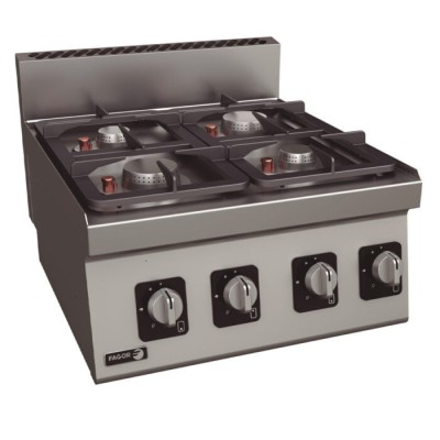 Cocina a gas 4 fuegos Serie 600 | Fagor CI-CG606T Cocina a gas 4 fuegos Serie 600 | Fagor CI-CG606T