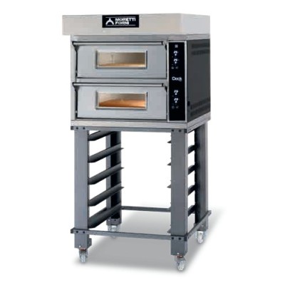 Conjunto Moretti Forni ID-D 60.60 Digital | 2 Cámaras 4+4 pizza Ø 30cm Conjunto Moretti Forni ID-D 60.60 Digital | 2 Cámaras 4+4 pizza Ø 30cm