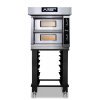 Conjunto Moretti Forni ID-D 60.60 Digital | 2 Cámaras 4+4 pizza Ø 30cm