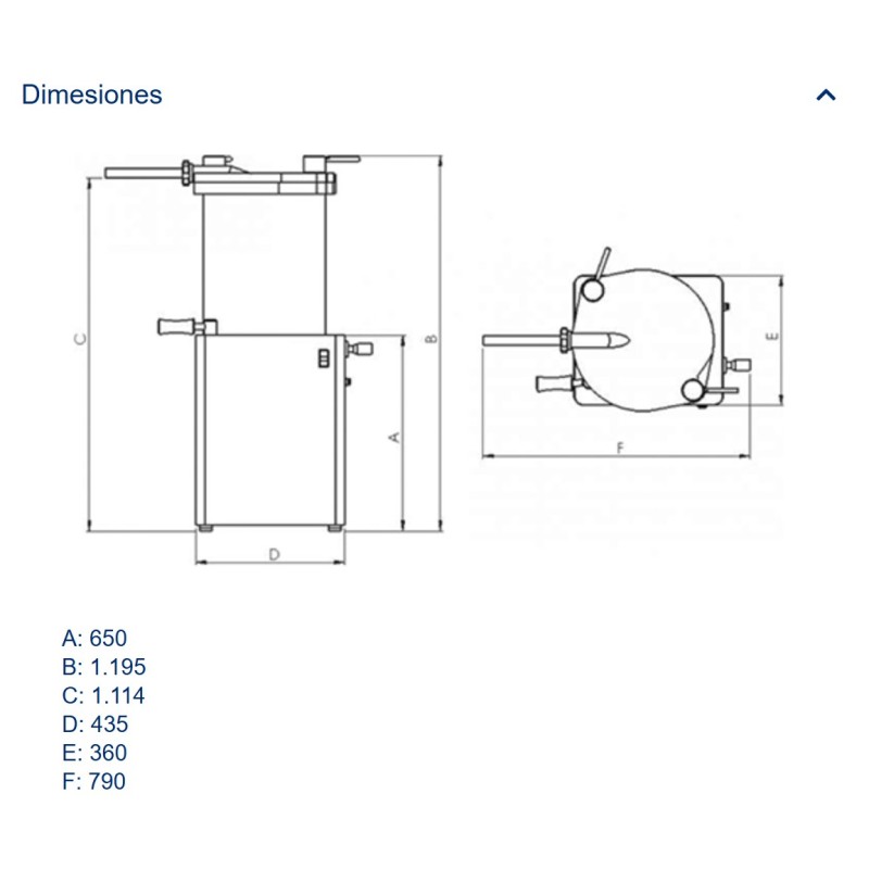 Embutidora Hidráulica 23 kg | Modelo Full Inox