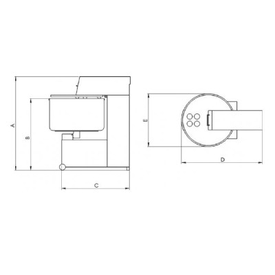 🥩 Amasadora Mezcladora de Carne Profesional | Capacidad 55 kg