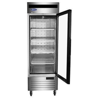 ❄️ Nevera Expositora 1 Puerta de Cristal 610L (0ºC/+8ºC)