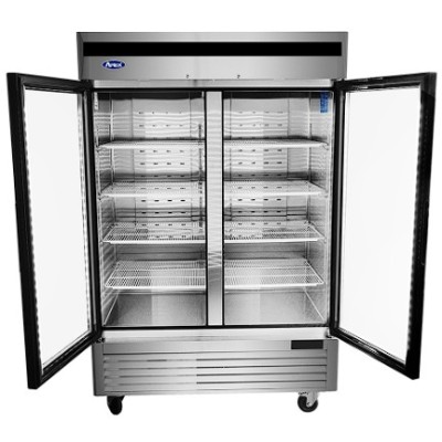 ❄️ Nevera Expositora 2 Puertas de Cristal 1300L (0ºC/+8ºC)